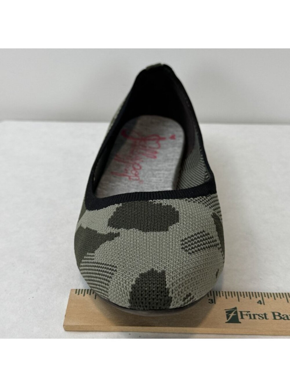 Jellypop Camo Ballet Flats Size 8M Green Memory Foam Slip-On Womens Shoes - Picture 11 of 12